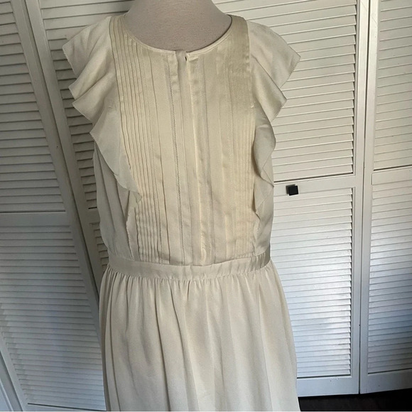 Banana Republic Dress cream butterscotch mini pockets 16 new - Picture 4 of 13